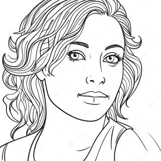 Creative Self Portrait Template Coloring Page 67183-55439