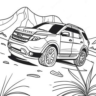 Ford Explorer Coloring Pages