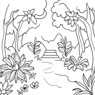 Eden Garden Scene Coloring Page 67213-55469