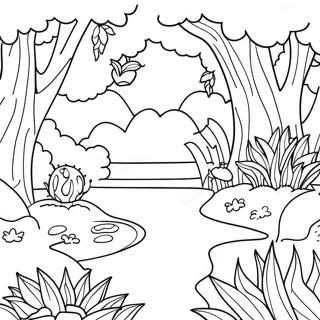 Eden Garden Scene Coloring Page 67213-55471