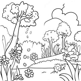 Eden Garden Scene Coloring Page 67213-55472