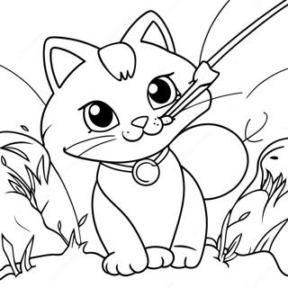 Fierce Warrior Cats In Battle Coloring Page 67243-55504