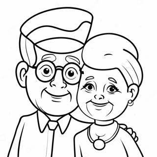 Grandparents Day Coloring Page 6724-5466