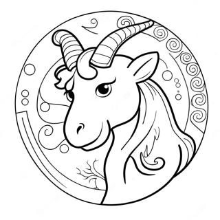 Capricorn Zodiac Sign Coloring Page 67302-55524