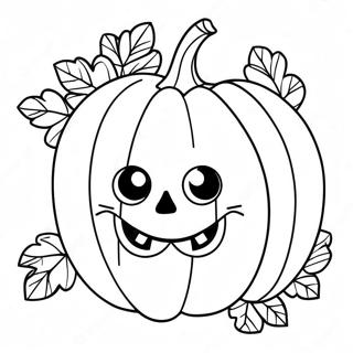 Pumpkin Face Coloring Pages