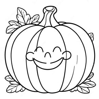 Smiling Pumpkin Face Coloring Page 67343-55565