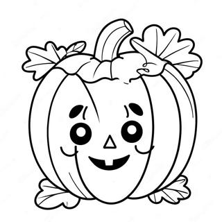 Smiling Pumpkin Face Coloring Page 67343-55568