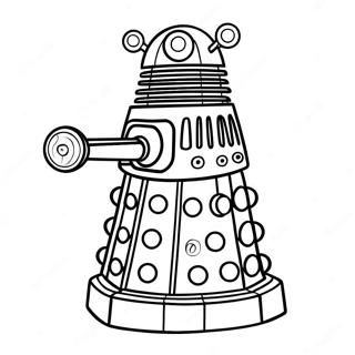 Dalek In Action Coloring Page 6735-5477