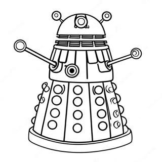 Dalek In Action Coloring Page 6735-5479