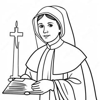 St Elizabeth Ann Seton Coloring Page 67362-55578