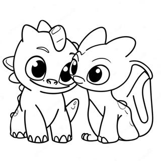 Toothless And Light Fury Coloring Page 67372-55587