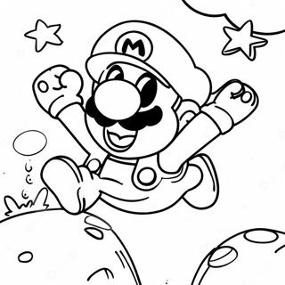 Super Mario Jumping Over Goombas Coloring Page 67383-55598