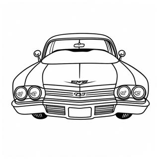 Chevy Impala Sporty Design Coloring Page 67393-55606