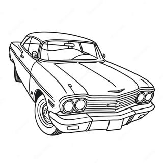 Chevy Impala Sporty Design Coloring Page 67393-55608