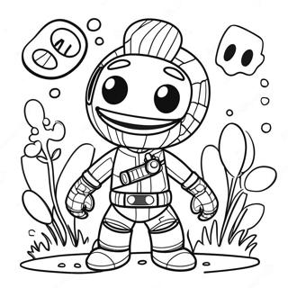 Sackboy In Adventure Gear Coloring Page 67403-55614