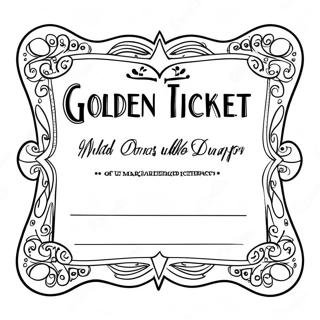 Magical Golden Ticket Adventure Coloring Page 67423-55636