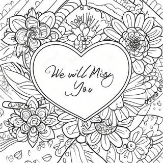 We Will Miss You Coloring Page 6744-5484