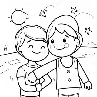 Farewell Friends Coloring Page 6745-5485