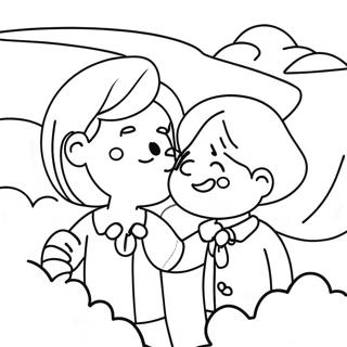 Farewell Friends Coloring Page 6745-5486