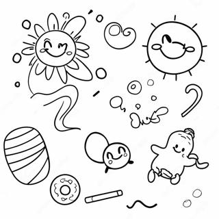 Whimsical Scribbles And Ink Coloring Page 67493-55679