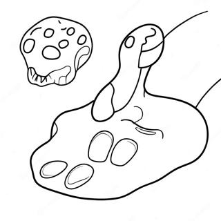 Dinosaur Footprint Coloring Page 67502-55683