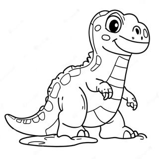 Dinosaur Footprint Coloring Page 67502-55684