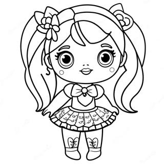 Sparkly Lol Dolls Coloring Page 67533-55717