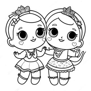 Sparkly Lol Dolls Coloring Page 67533-55718