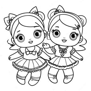 Sparkly Lol Dolls Coloring Page 67533-55719