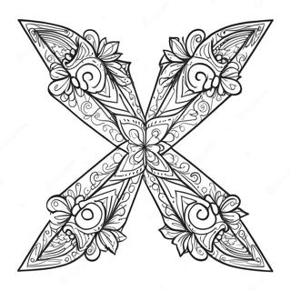 Red X Coloring Pages