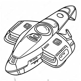 Science Fiction Spaceship Coloring Page 67582-55759