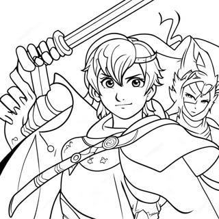 Fire Emblem Heroes In Battle Coloring Page 67593-55766