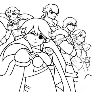 Fire Emblem Heroes In Battle Coloring Page 67593-55767