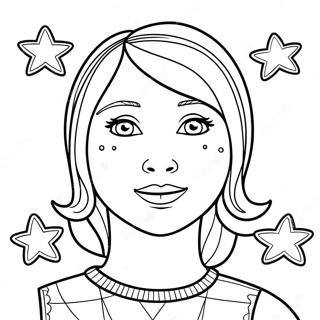 Leah With Sparkling Magic Coloring Page 67613-55782