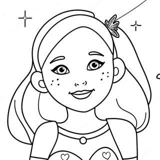 Leah With Sparkling Magic Coloring Page 67613-55783