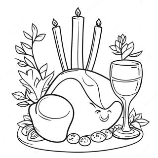 Shabbat Coloring Pages