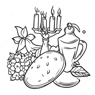 Shabbat Shalom Coloring Page 67622-55792