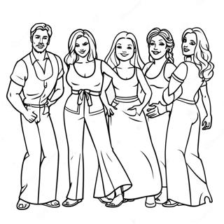 Mamma Mia Characters Coloring Page 67633-55801