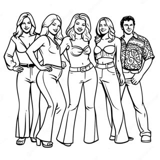 Mamma Mia Characters Coloring Page 67633-55803