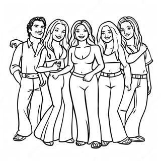 Mamma Mia Characters Coloring Page 67633-55804