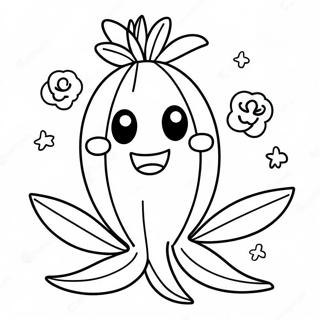 Happy Sprout With Smiling Face Coloring Page 67653-55822