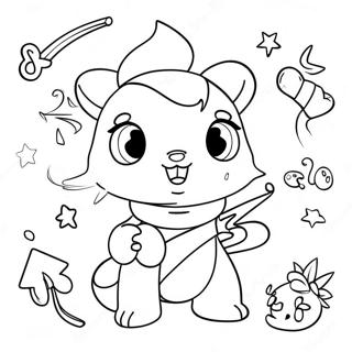 Cute Magic Mixies With Sparkling Wands Coloring Page 6765-5503