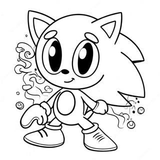 Cute Cream And Cheese Sonic In Action Coloring Page 67663-55817