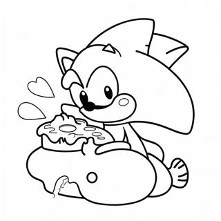 Cute Cream And Cheese Sonic In Action Coloring Page 67663-55818