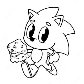 Cute Cream And Cheese Sonic In Action Coloring Page 67663-55819