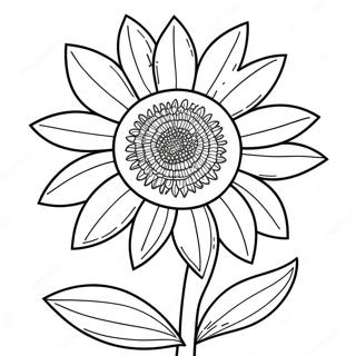 Stress Relief Sunflower Coloring Page 67672-55862