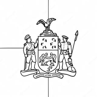 Maryland State Flag Coloring Page 67702-55848