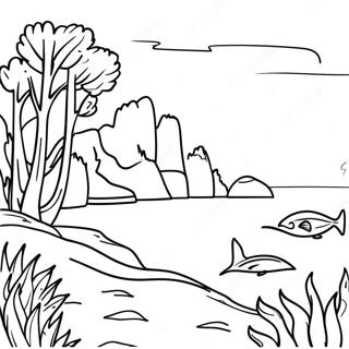 Chesapeake Bay Scenic Coloring Page 67703-55852