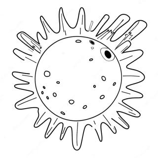 Exploding Meteor Coloring Page 67713-55860