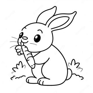 Bunny With Carrot Coloring Page 67722-55866